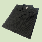 Black Printed Casual Shirt with Thin Stripes