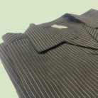 Black Printed Casual Shirt with Thin Stripes