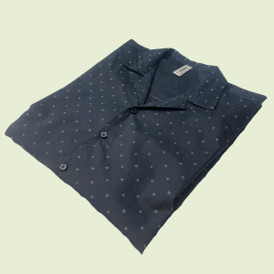 Blue Printed Casual Shirt With Star Prints