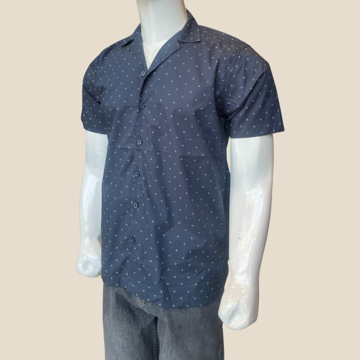 Blue Printed Casual Shirt With Star Prints Blue Printed Casual Shirt With Star Prints