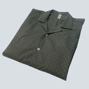 Green Printed Casual Shirt With Polka Dots