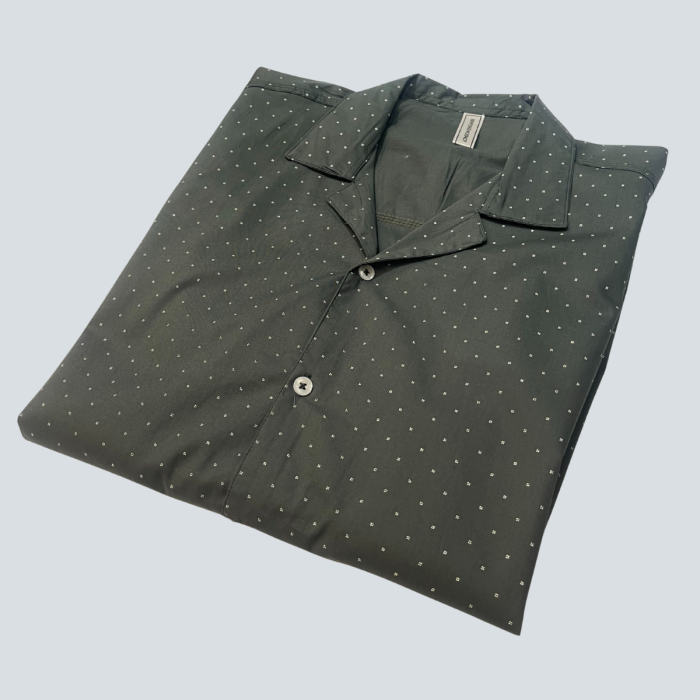 Green Printed Casual Shirt With Polka Dots (2) Green Printed Casual Shirt With Polka Dots (2)