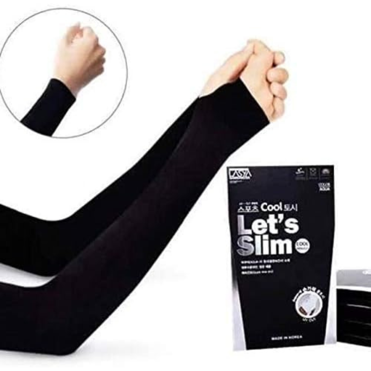 Black Arm Sleeves with Fingers